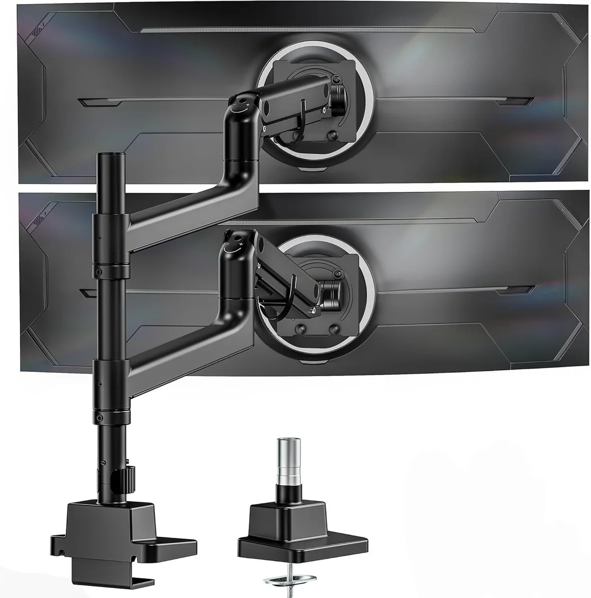 BFKK BFKK Dual Monitor Arm 57" 59.4 lbs VESA 75/100mm Black — product photo