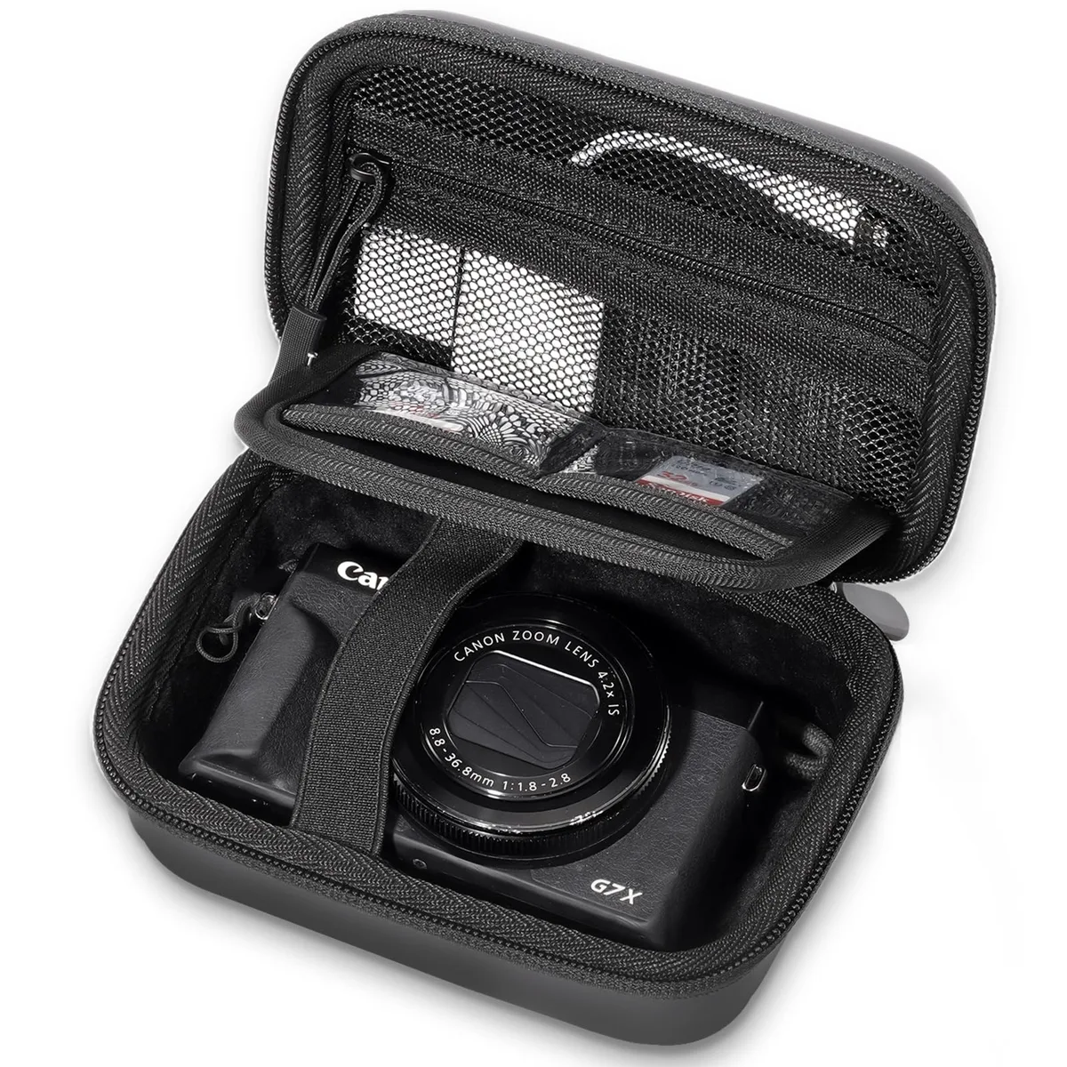  ProCase PC-08365620 Hard Shell Camera Case for Canon G7X Mark III Black — product photo