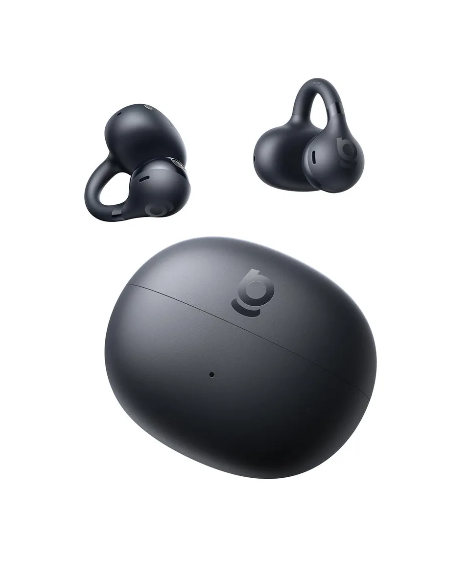 Baseus Bass BC1 Open Ear Clip-On Earbuds Black 38H IP55 4-Mic 12mm 32ohm 3.5mm — product photo