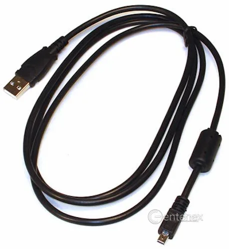 Centenex Electronics Centenex Electronics AS-CBNIKONUC-E6-3 USB camera cable 1.5 m black with microfiber cloth — product photo