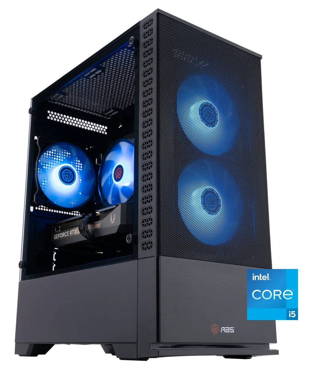 ABS ABS Cyclone Aqua CA14400F50603 gaming PC i5-14400F RTX 5060 32GB DDR4 1TB NVMe — product photo