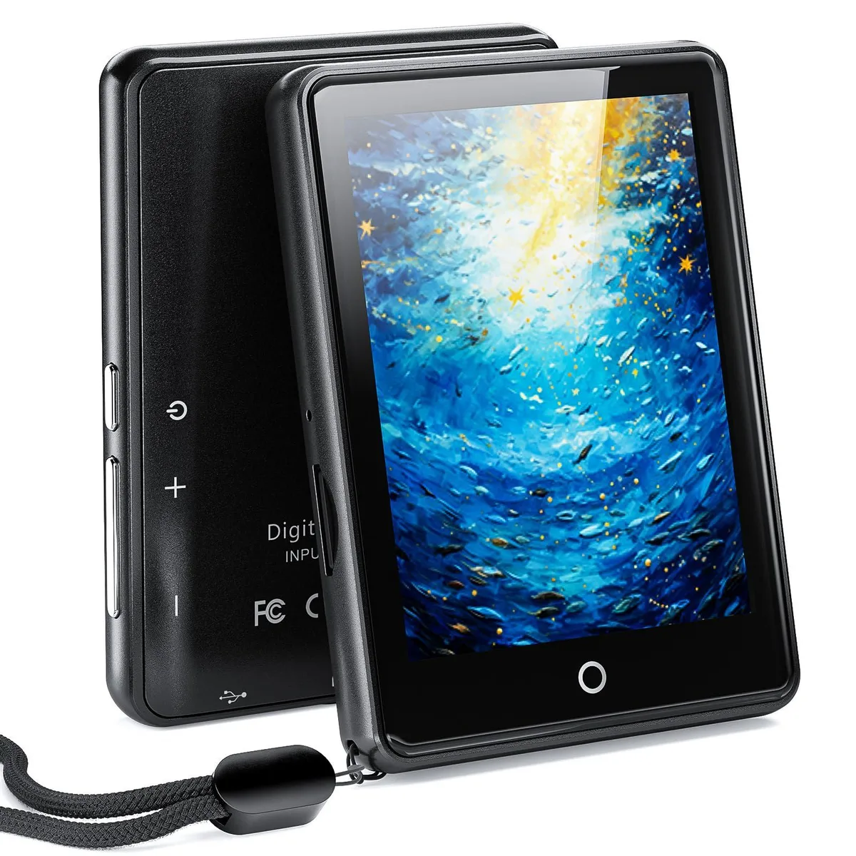  ODEJOI ODM17Blk 64GB MP3 Player Bluetooth 5.3 2.8″ Touchscreen Black — product photo