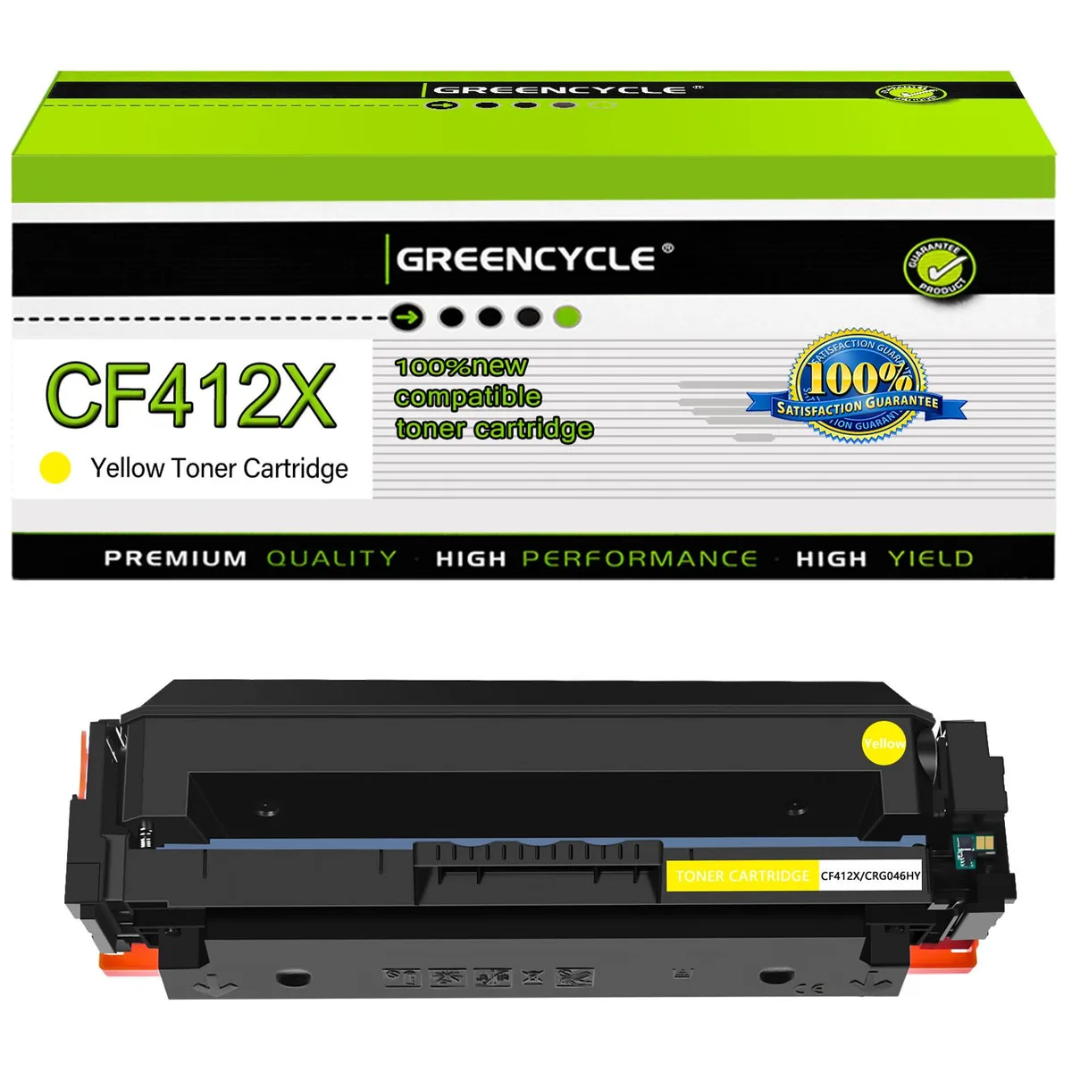 GREENCYCLE GREENCYCLE 412X Yellow Toner Cartridge 5000 pages — product photo