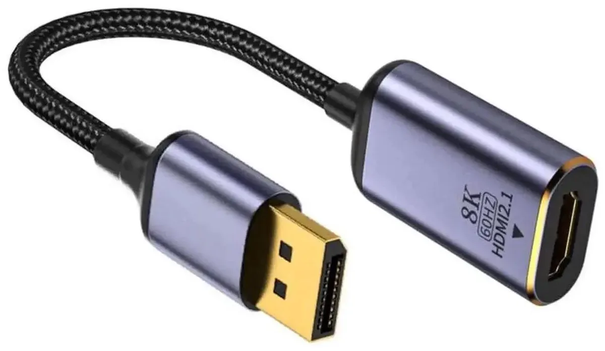 SMUGDESK SMUGDESK DisplayPort 1.4 Male to HDMI 2.0 Female Adapter 8K@60Hz — product photo