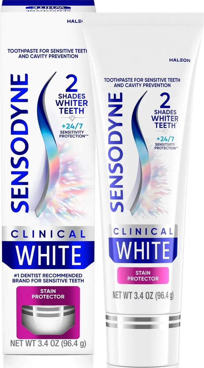 White 3.4 oz toothpaste tube with recyclable cap and carton