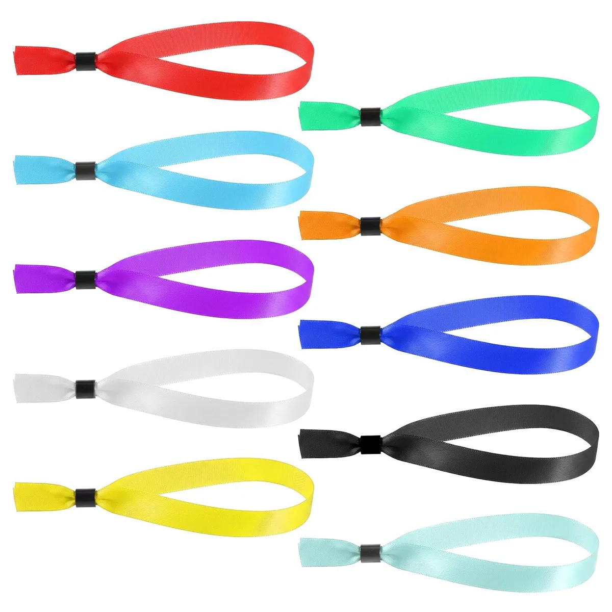  YBEATY 791381_1 Cloth Event Wristband Bracelets 50 Pcs 13.78 × 0.63 inches — product photo