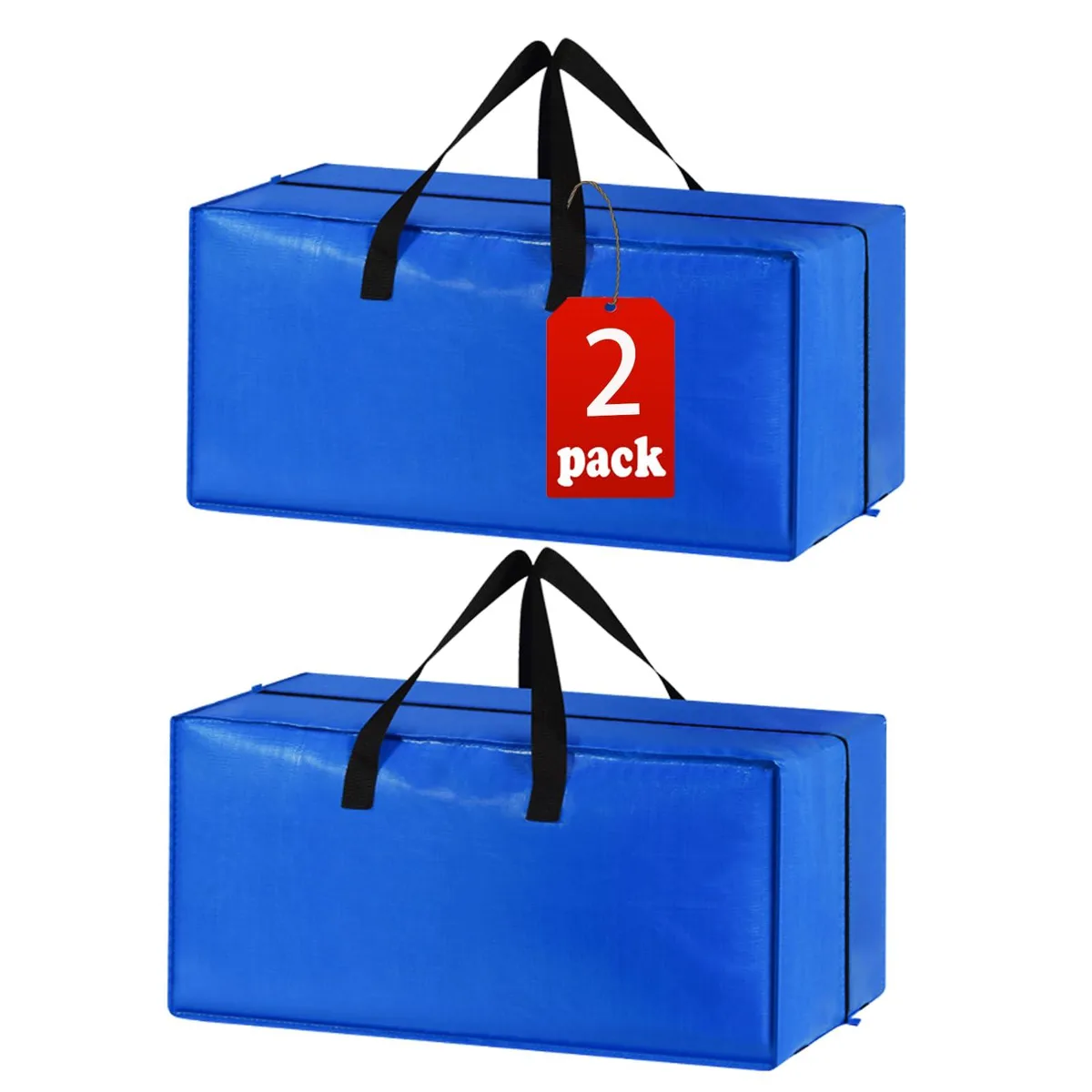  Samsill 2 Pack Extra Large Moving Bags 29 x 15 x 13 in Blue — product photo