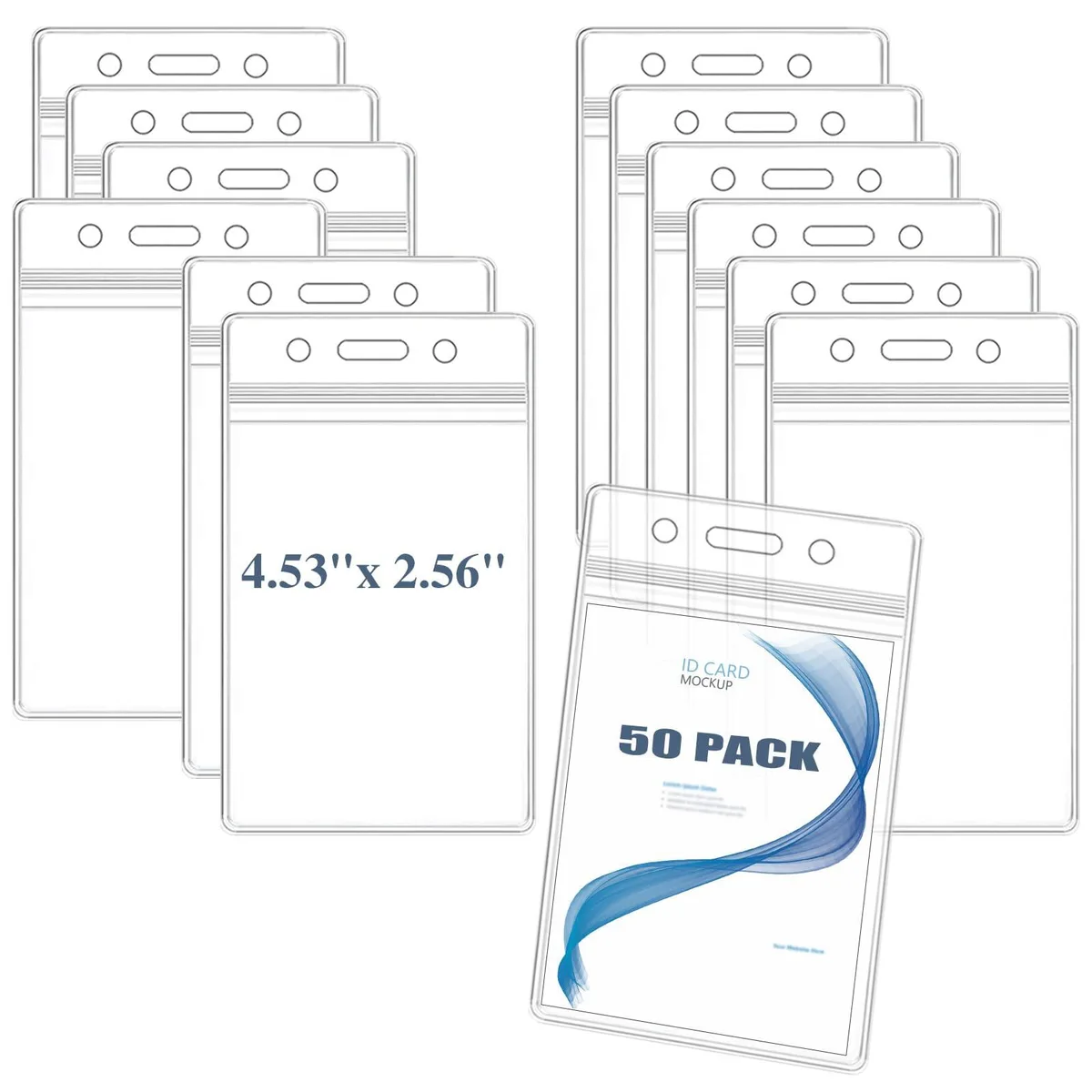  Viator Gear Badge Holder-002-50 50Pcs 115x65mm — product photo