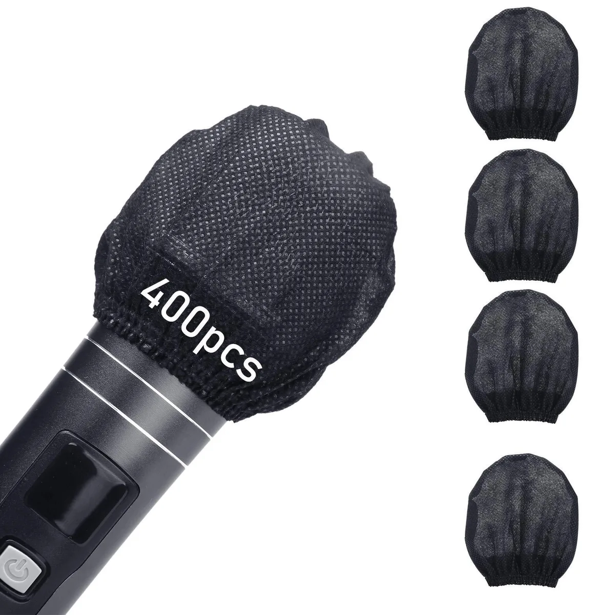 Fender Microphone Covers 400pcs (200 pairs) Black — product photo