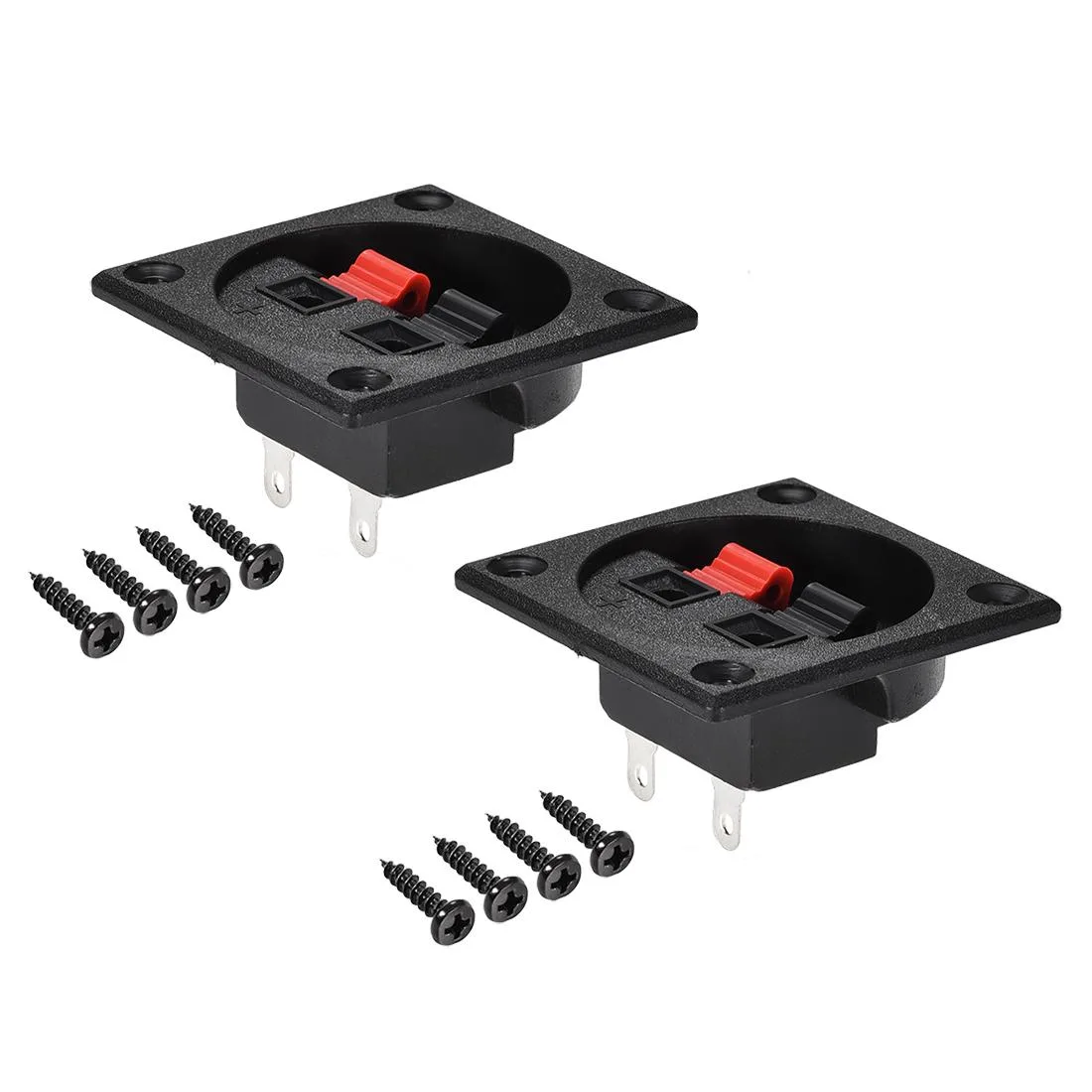 Unique-Bargains Unique-Bargains 2-Way Spring Speaker Terminal 2-Pack 57mm — product photo