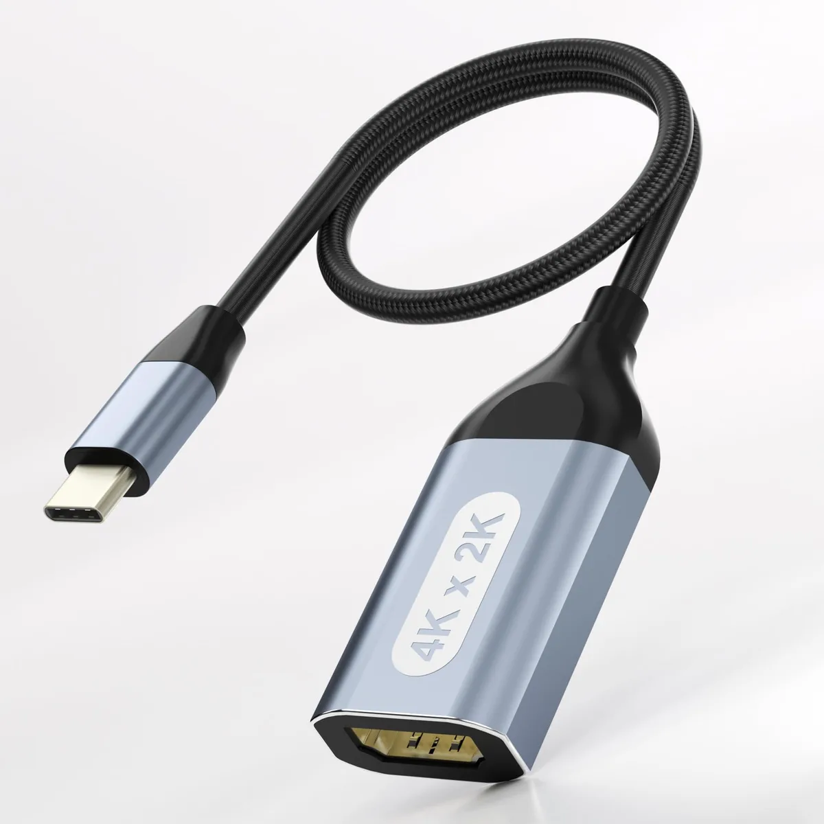 KEHIPI KEHIPI USB-C to HDMI Adapter 4K 30Hz Gray TC-033A — product photo