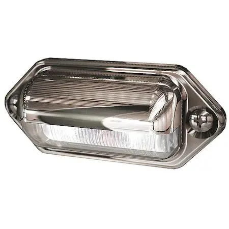Ecco Ecco EW0206 License Plate Light LED 2-1/16in Silver Machine Shop Hardware — product photo