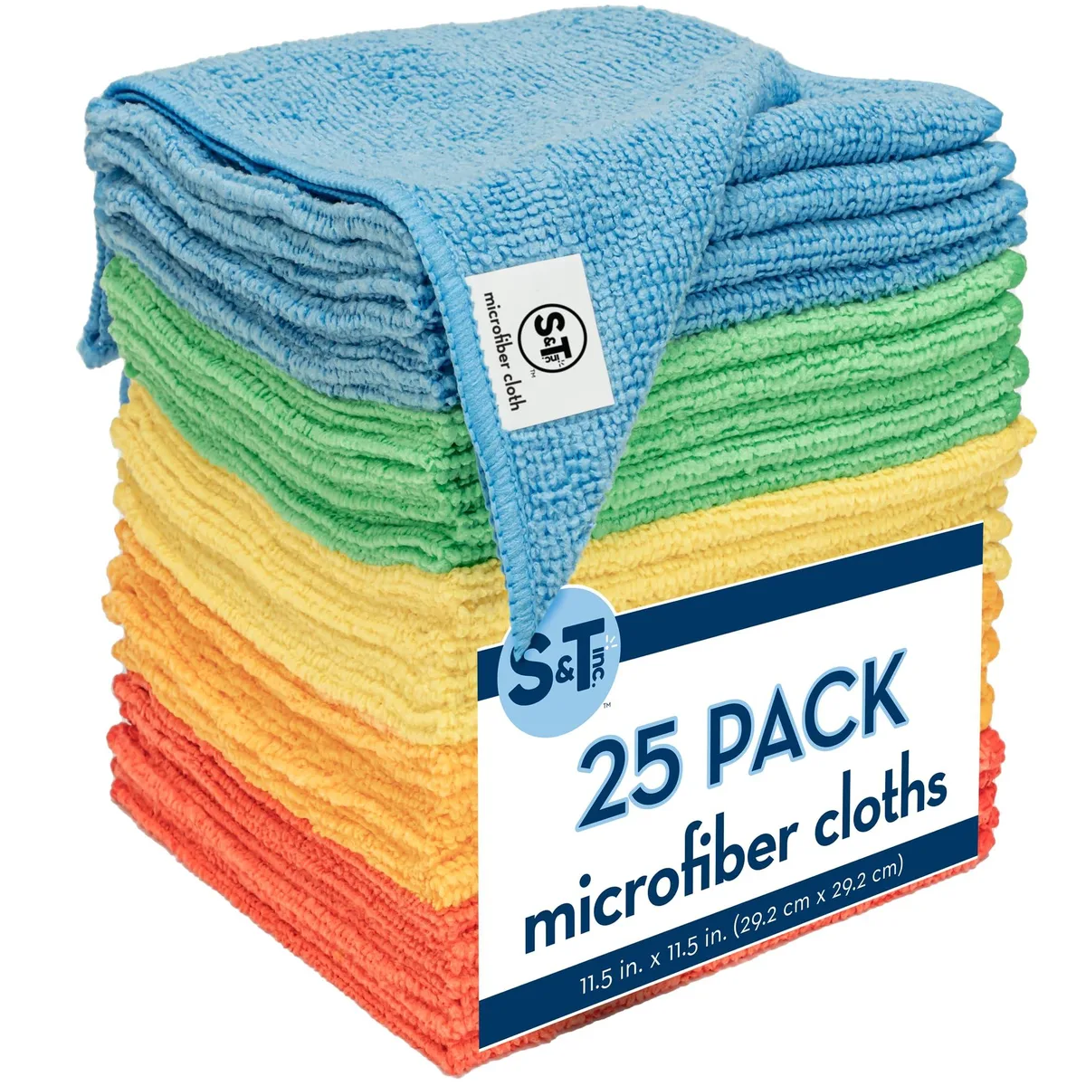  3M Microfiber Cleaning Cloths 25 Pack 11.5 in Assorted Janitorial &amp; Indoor Maintenance — product photo