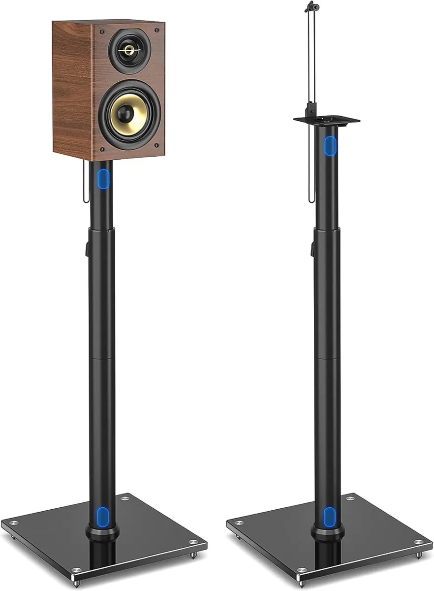 BFKK BFKK Height Adjustable Speaker Stand Pair 32" to 43" 360° Swivel — product photo