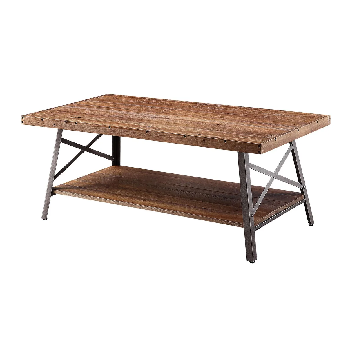 tuphen tuphen Weathered Oak and Sandy Black Storage Coffee Table — product photo