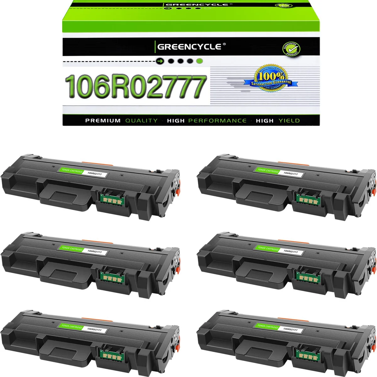 GREENCYCLE GREENCYCLE XE-3260A 106R02777 Black Toner Cartridge 6-Pack 3000 Pages — product photo