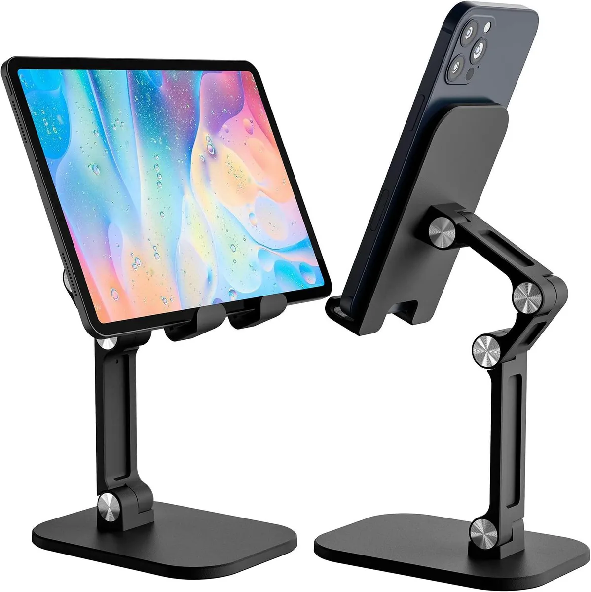 ESTONE ESTONE Upgraded PH2 Phone Mount Black Adjustable Desk Stand Bigger Body Longer Arm 4-12.9 — product photo