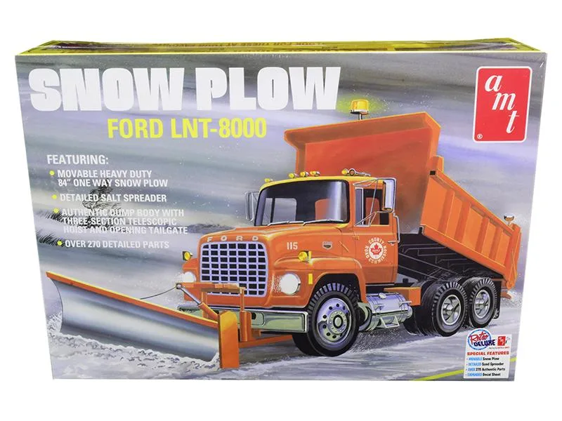 AMT AMT Ford LNT-8000 Snow Plow Truck 1/25 Scale Model Kit — product photo