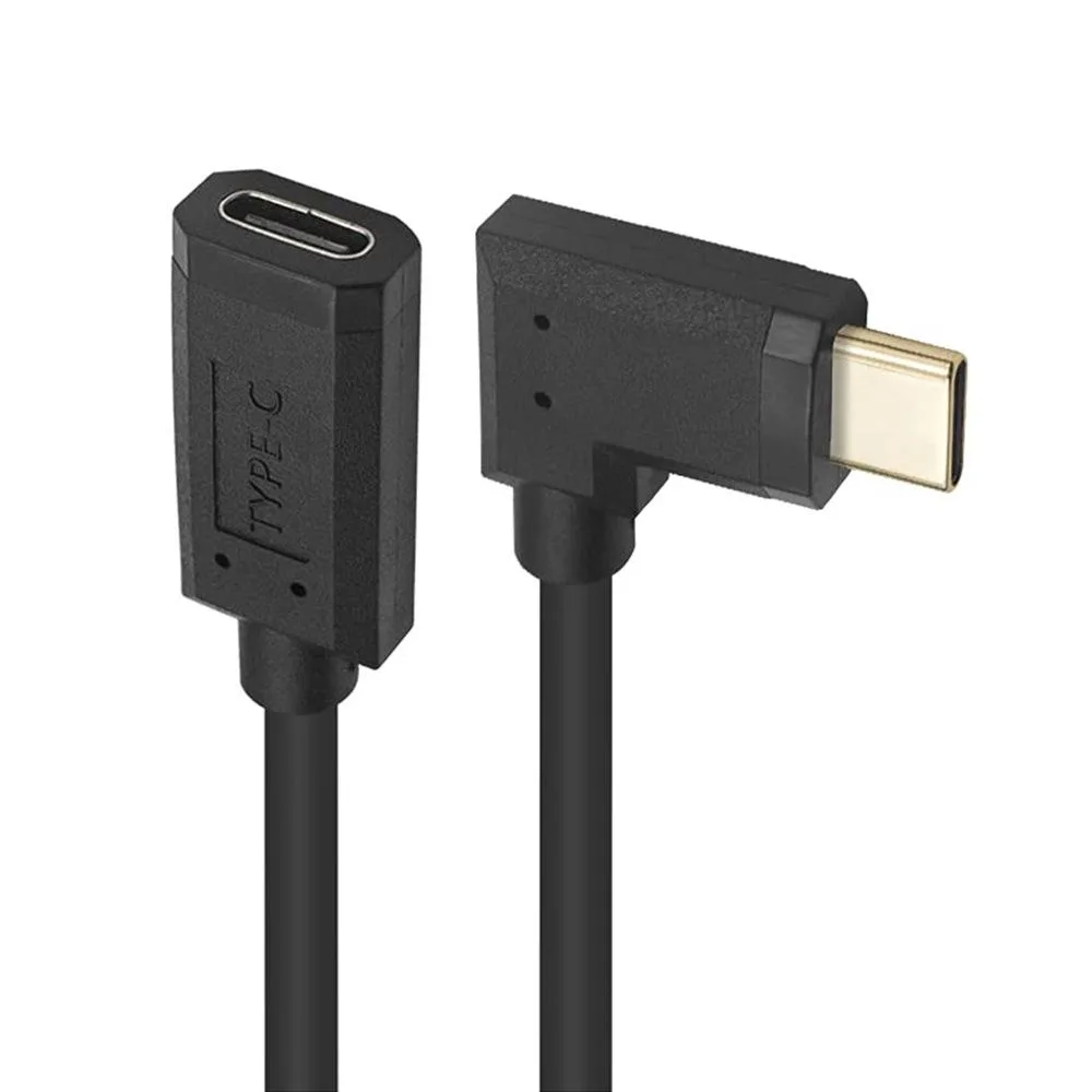 TeKit TeKit 90 Degree USB 3.1 Type C Male to Female Extension Cable 1ft — product photo