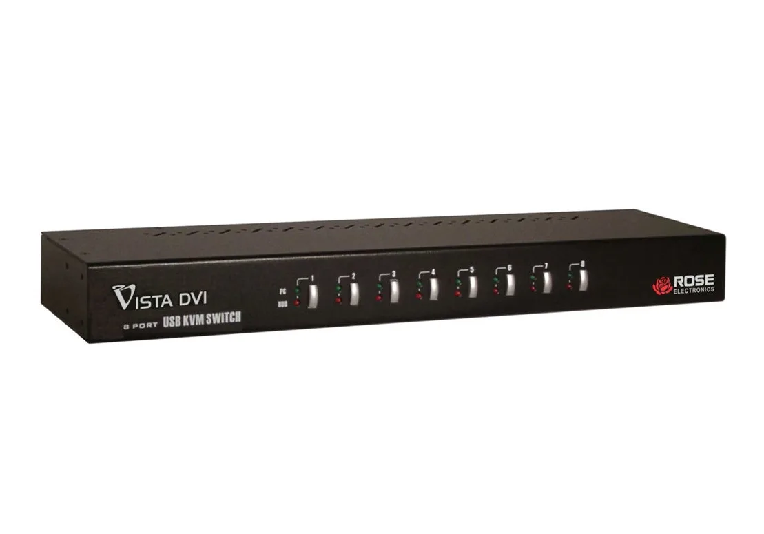 Rose Electronics Rose Electronics KVM-8TDVI/A1 8-Port Single-Link DVI KVM Switch — product photo