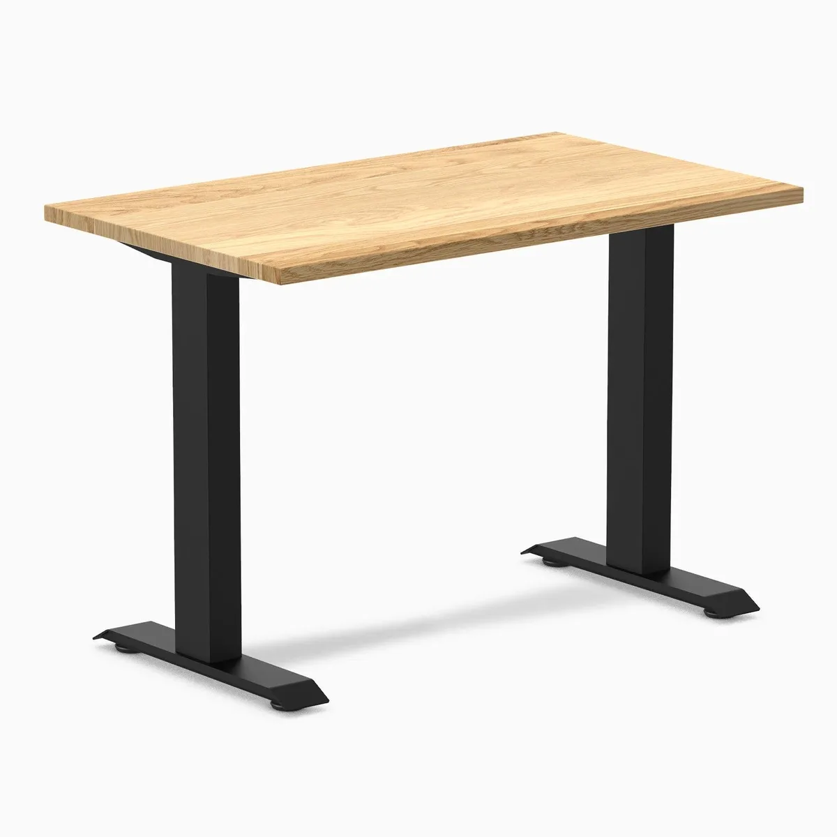 Desky Desky Zero Mini Hardwood Desk White Oak 40 x 24 in Matte Black — product photo