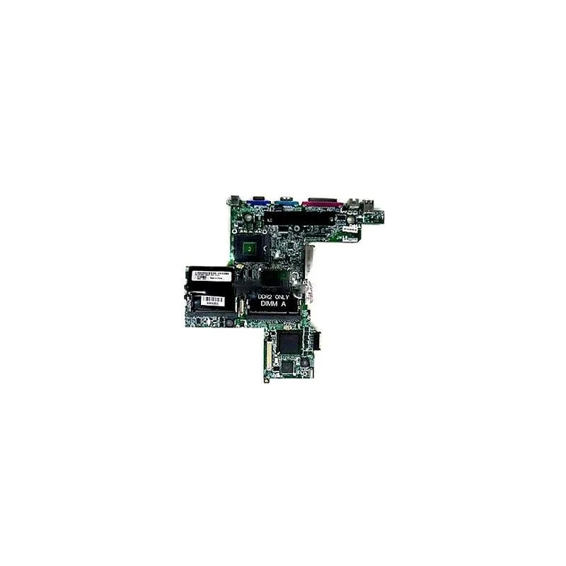 Green rectangular laptop system board with silver components
