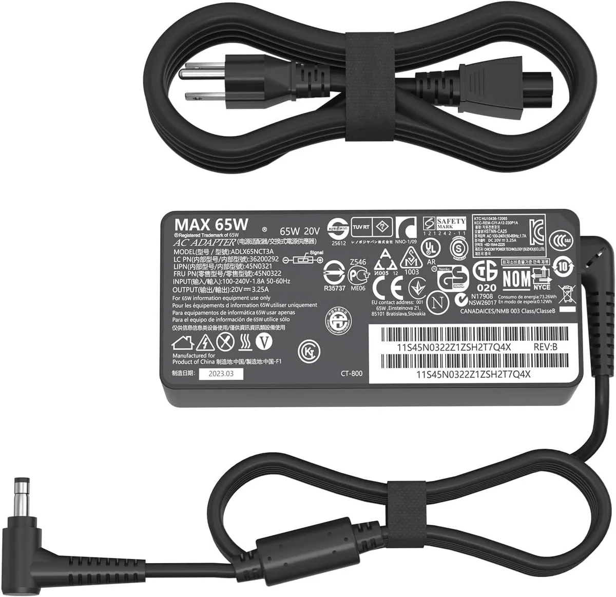 FLEANE FLEANE 65W 20V 3.25A AC Adapter 4.0 x 1.7 mm — product photo