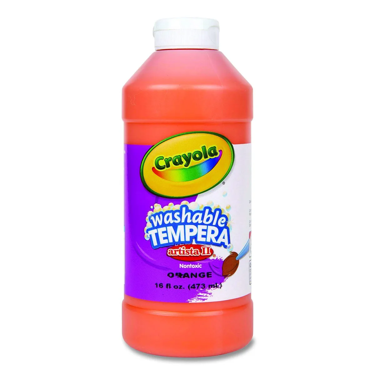Crayola Crayola Artista II Washable Tempera Paint Orange 16 oz Bottle — product photo