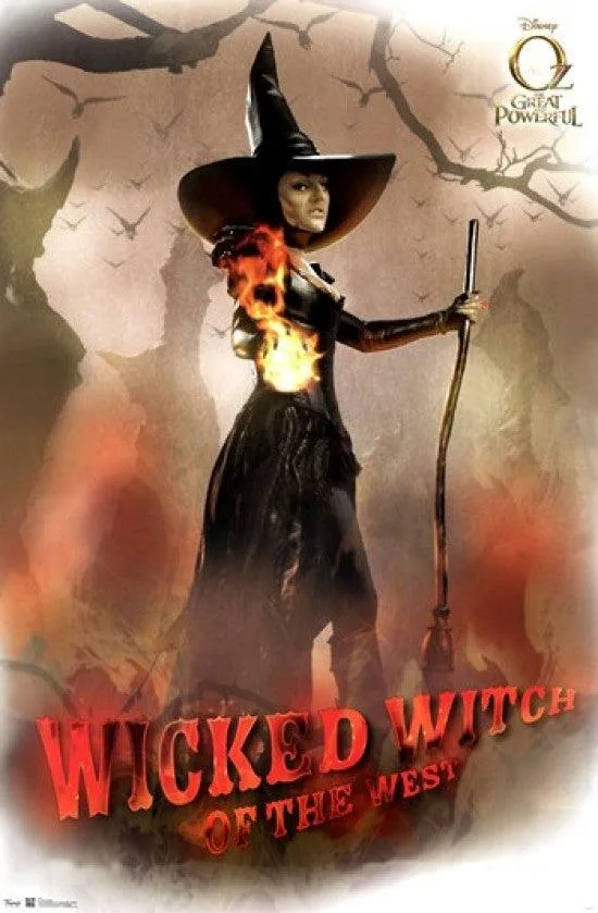 Poster print of the Wicked Witch from Oz, 24 by 36 inches, on heavy paper
