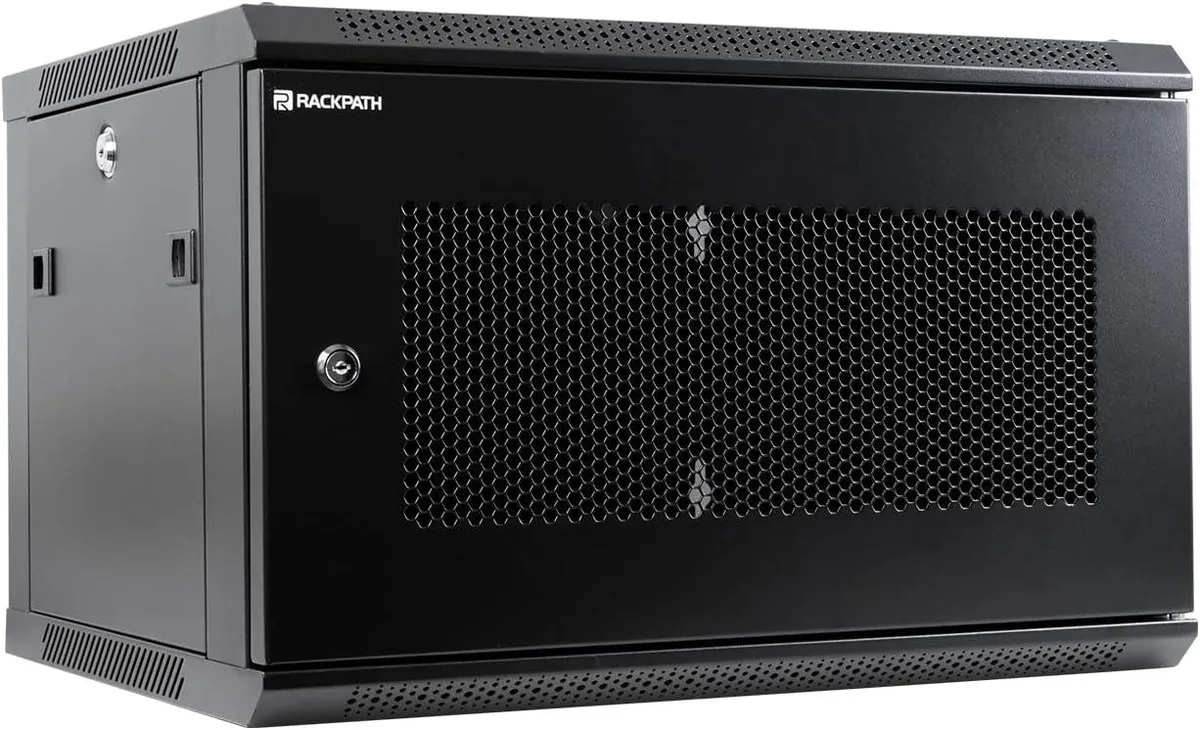 PISKEKAT PISKEKAT 6U Wall Mount Server Rack 21.65" x 17.72" x 14.06" Black — product photo