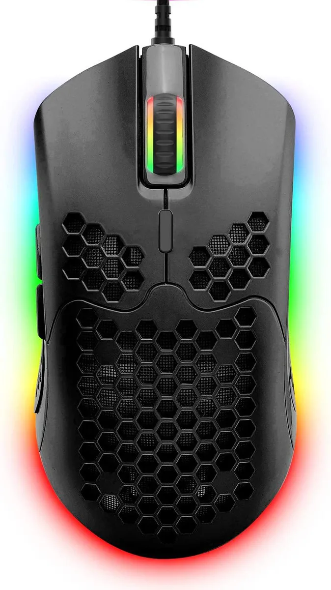 zhhcyyds zhhcyyds M1 Wired Gaming Mouse 69g 6400 DPI 7 Buttons Black — product photo