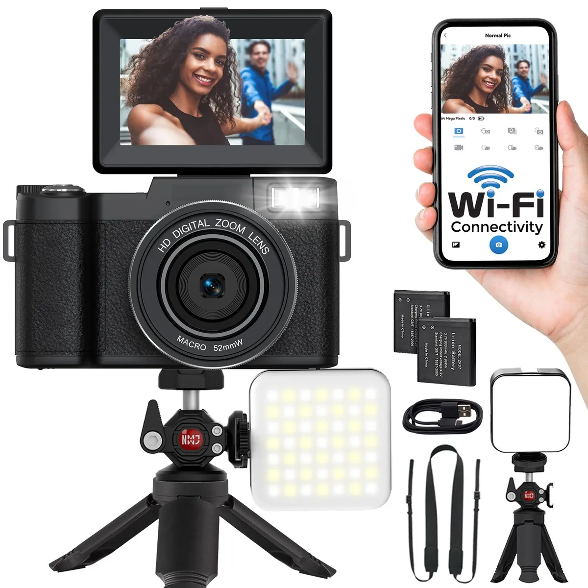 novzzovaz novzzovaz 5K 64MP Compact Camera with WiFi — product photo