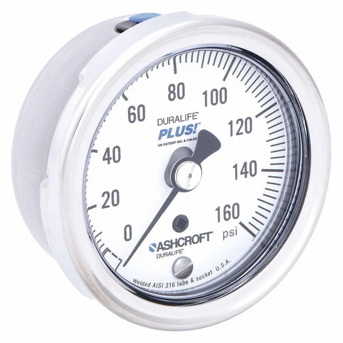 Ashcroft Ashcroft 251009 Industrial Pressure Gauge 0-160 psi 2 1/2 in — product photo
