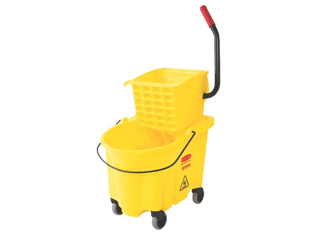 Rubbermaid Commercial Rubbermaid Commercial 7480YEL Wave Brake Side Press Mop Bucket Yellow — product photo