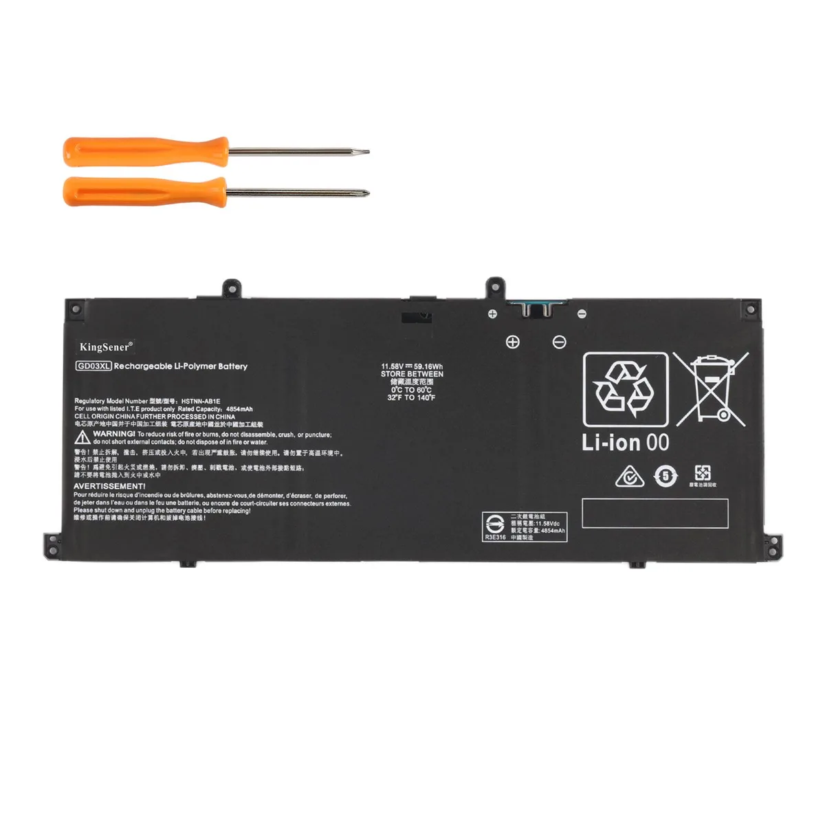 KingSener KingSener GD03XL 59.16Wh laptop battery — product photo
