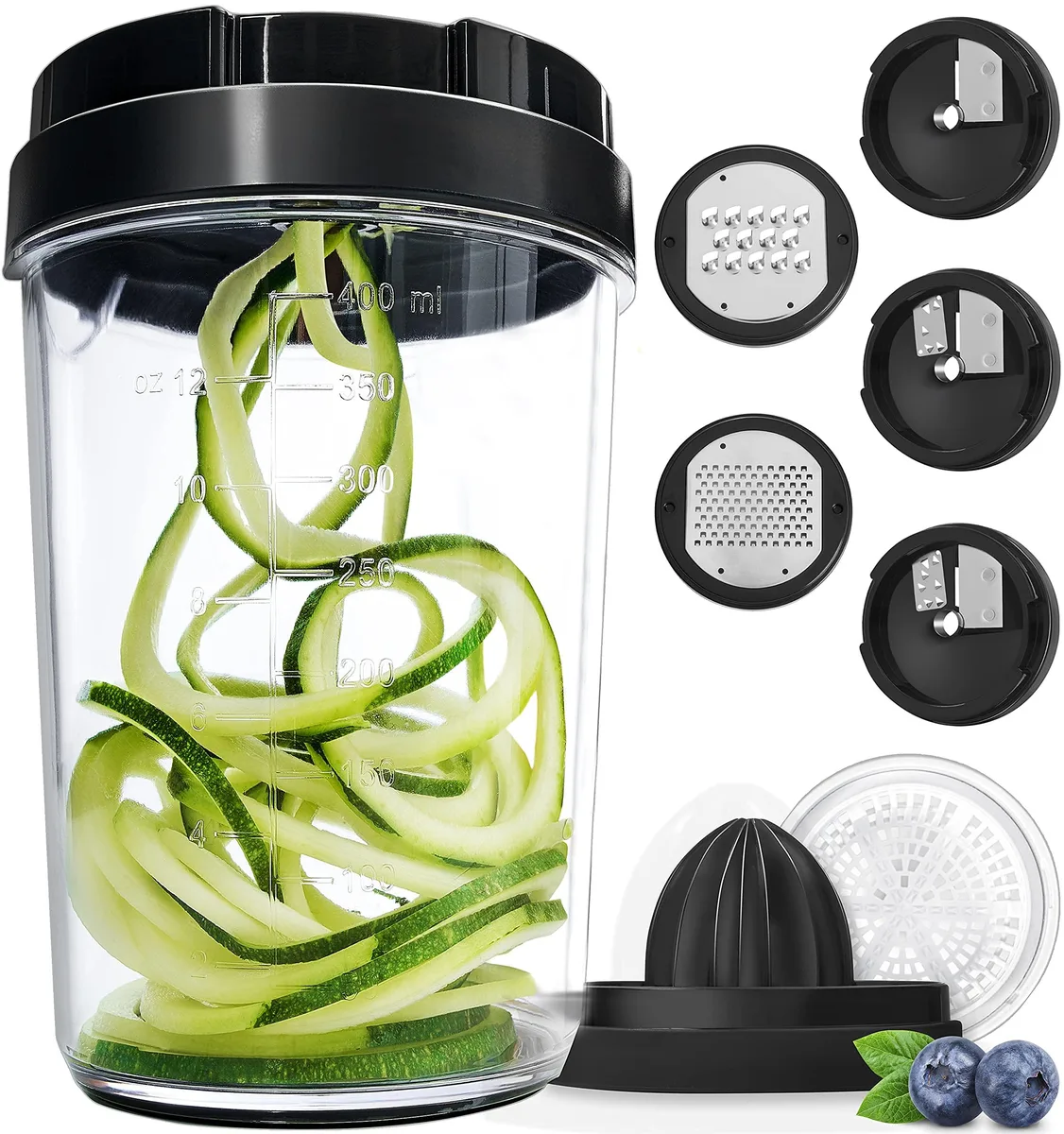  Fullstar Vegetable Spiralizer 8-in-1 Manual Slicer 50 W 1.1 lb — product photo