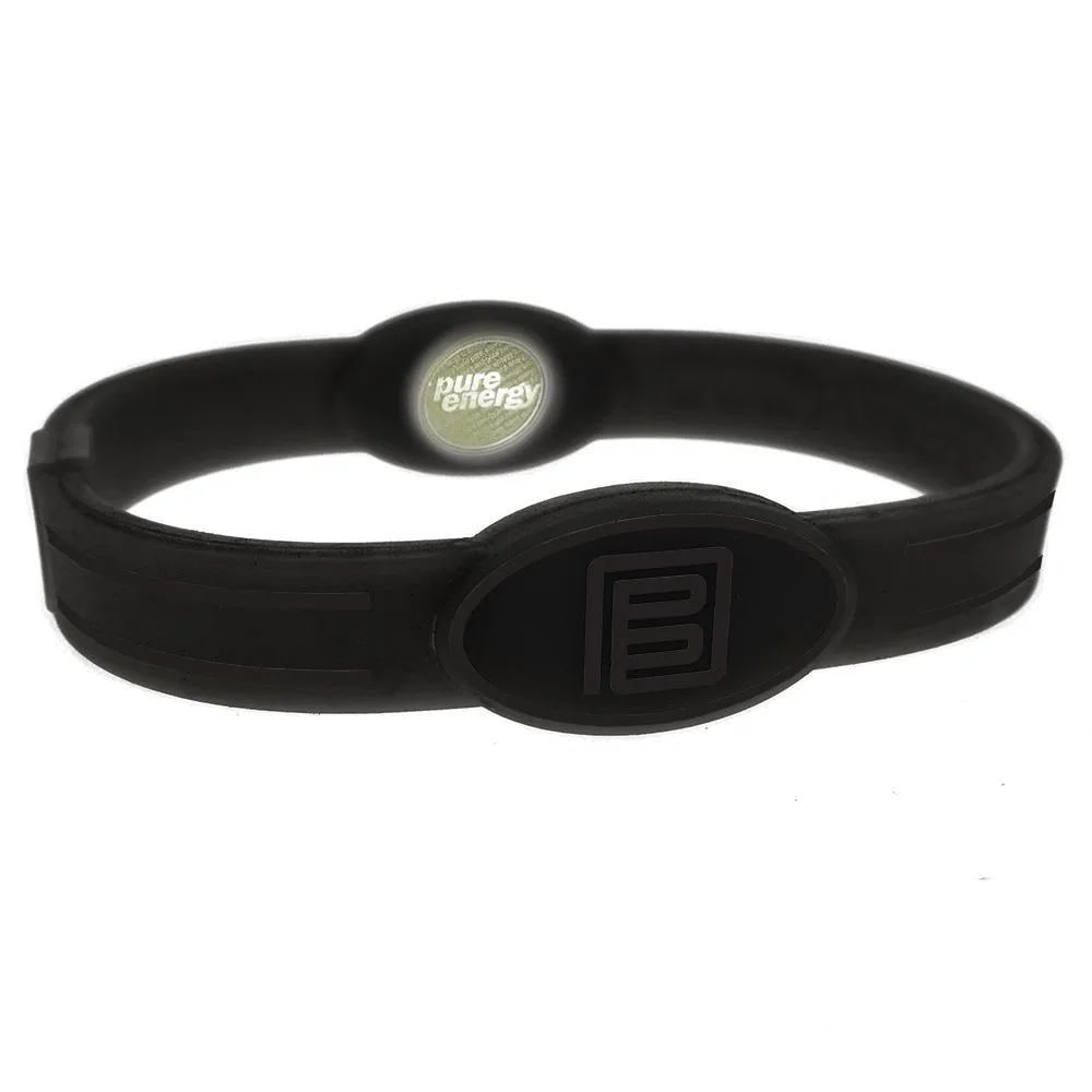 Pure Energy Pure Energy Flex Balance Band Hologram Silicone Bracelet Black/Black XS — product photo
