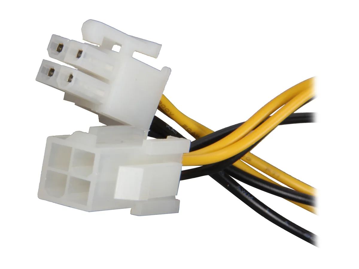STARTECH STARTECH ATXP4EXT 8in ATX12V 4 Pin P4 CPU Power Extension Cable — product photo