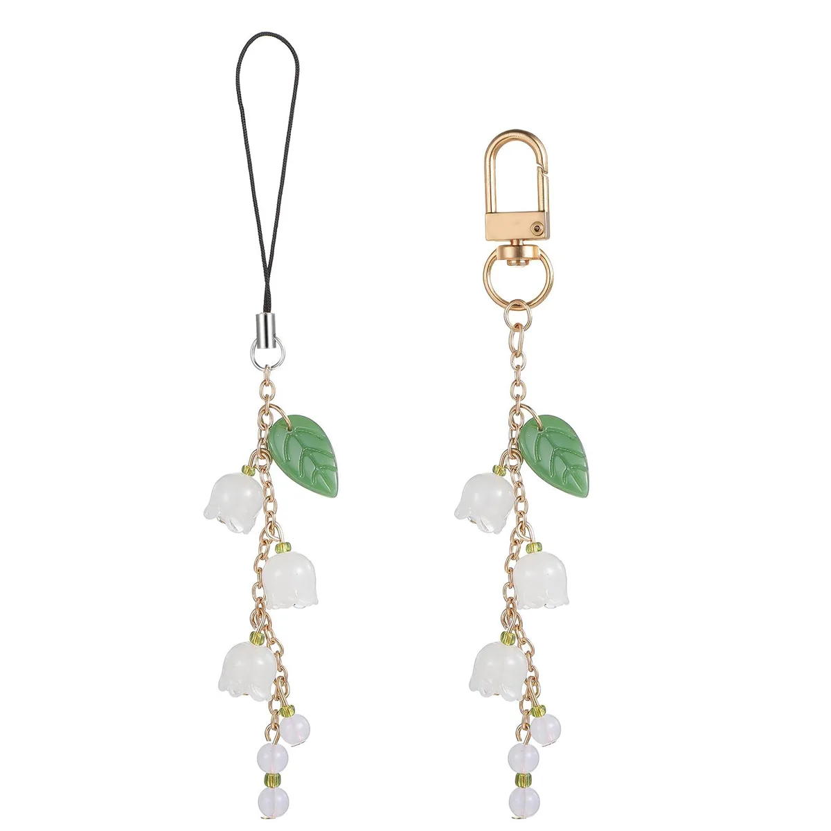  Motorola Lily of the Valley phone charm 2 pcs white — product photo