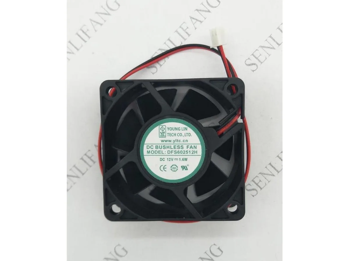 Fans Fans DFS602512H 12V 1.60W 60x60x25mm 2-Wire case fan — product photo
