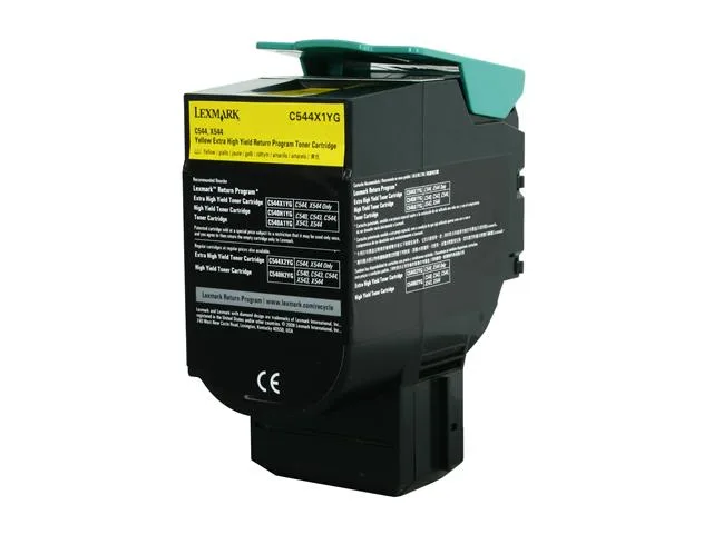 Lexmark Lexmark C544X1YG Yellow Toner Cartridge 4000 Pages — product photo