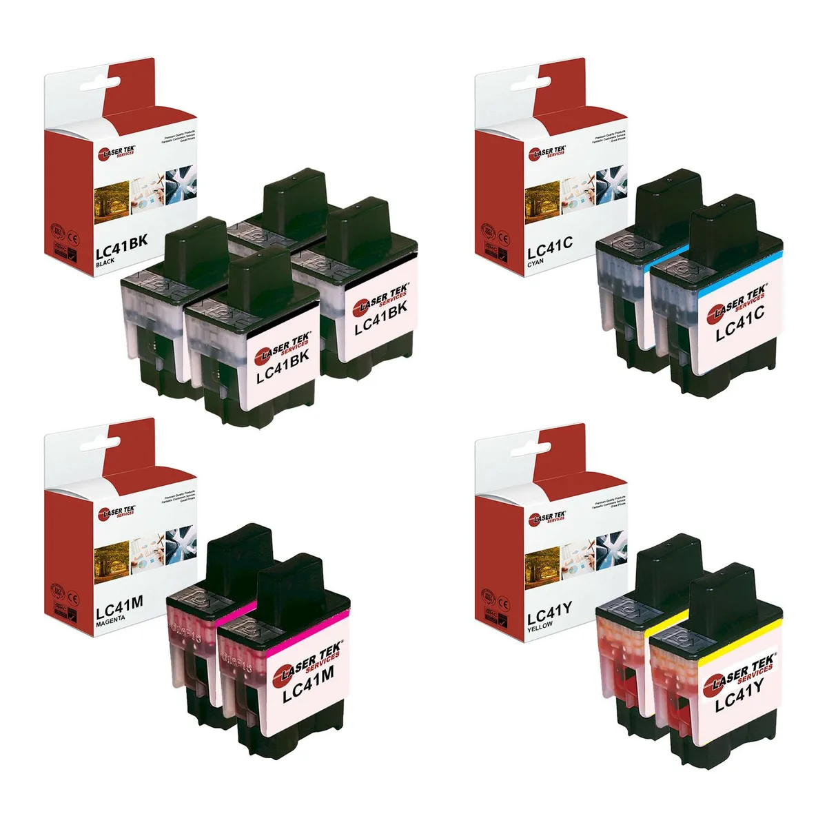 Laser Tek Services Laser Tek Services LC-41 10-pack MICR ink cartridges — product photo