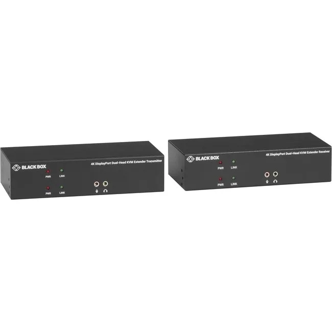 Black Box Corporation Black Box KVXLCDPF-200 Dual-Head 4K KVM Switch over Fiber — product photo