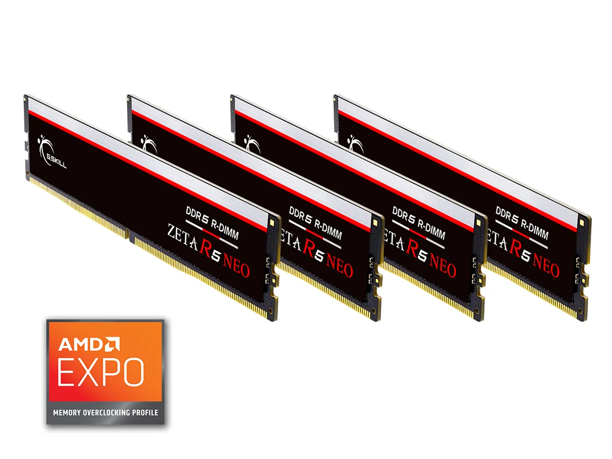 G.SKILL G.SKILL F5-6400R3239G16GQ4-ZR5NK 64GB (4 x 16GB) DDR5 6400 CL32 ECC Registered server RAM — product photo
