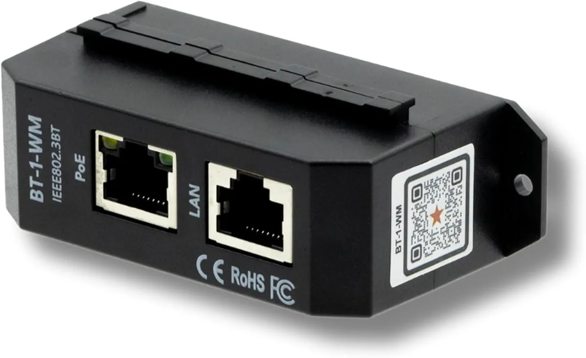 PoE Texas PoE Texas Single Port 2.5 Gigabit PoE++ Injector 90W 56V 120W Power Supply — product photo