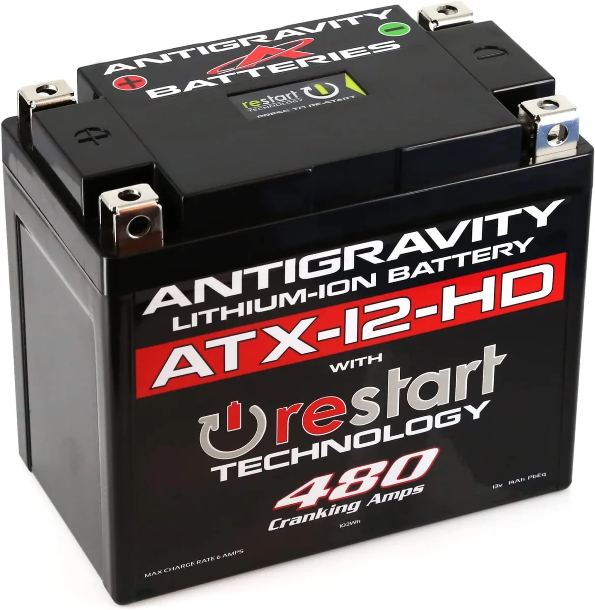 Antigravity Batteries Antigravity ATX12-HD-RS 480A 8Ah lithium cycling accessory — product photo