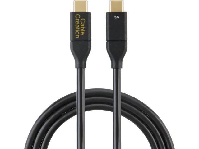 Manw Manw USB C to C cable 100W 6ft 5A 480Mbps Black — product photo