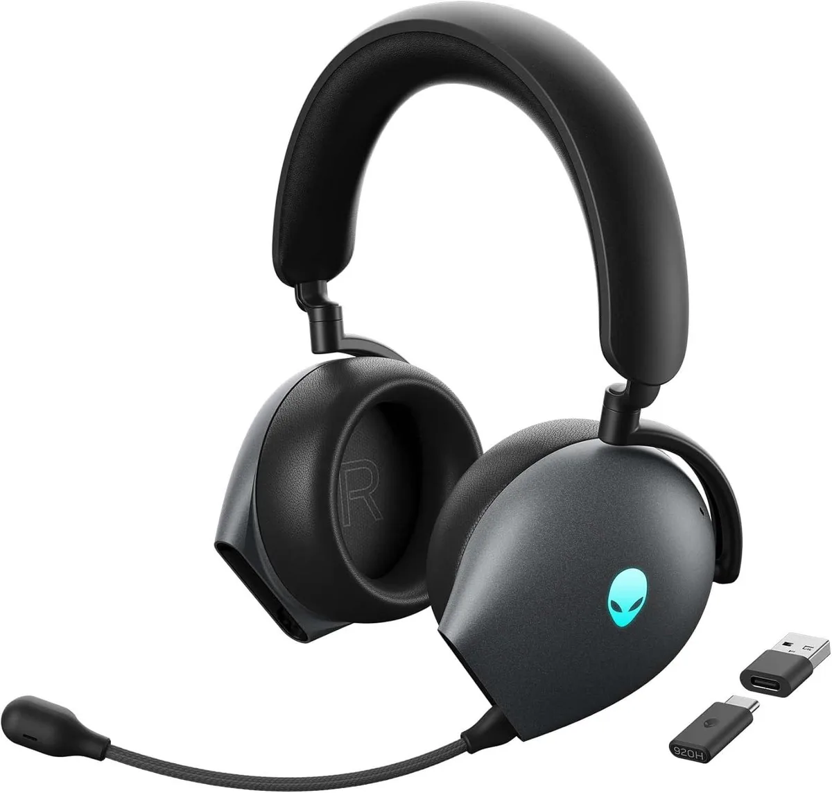 DELL DELL Alienware AW920H Tri-Mode Wireless Gaming Headset Dark Side of the Moon — product photo