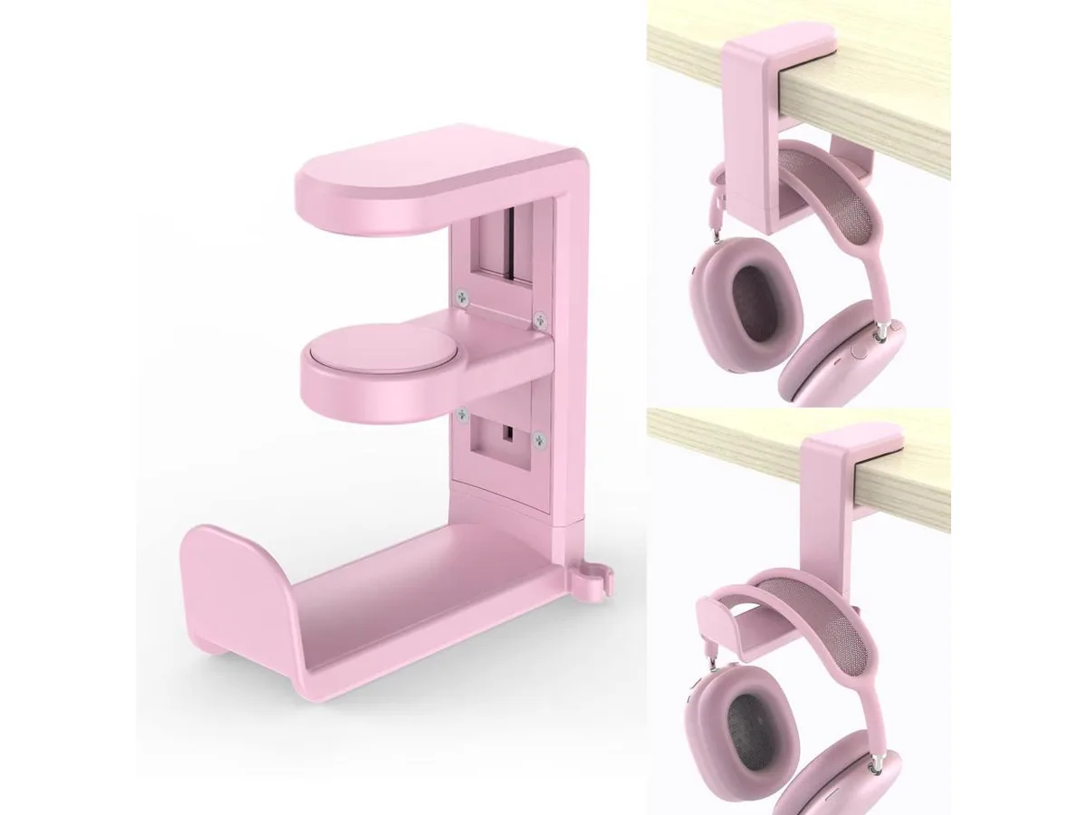 KEHIPI KEHIPI Headphone Hook Holder Hanger Mount Pink — product photo
