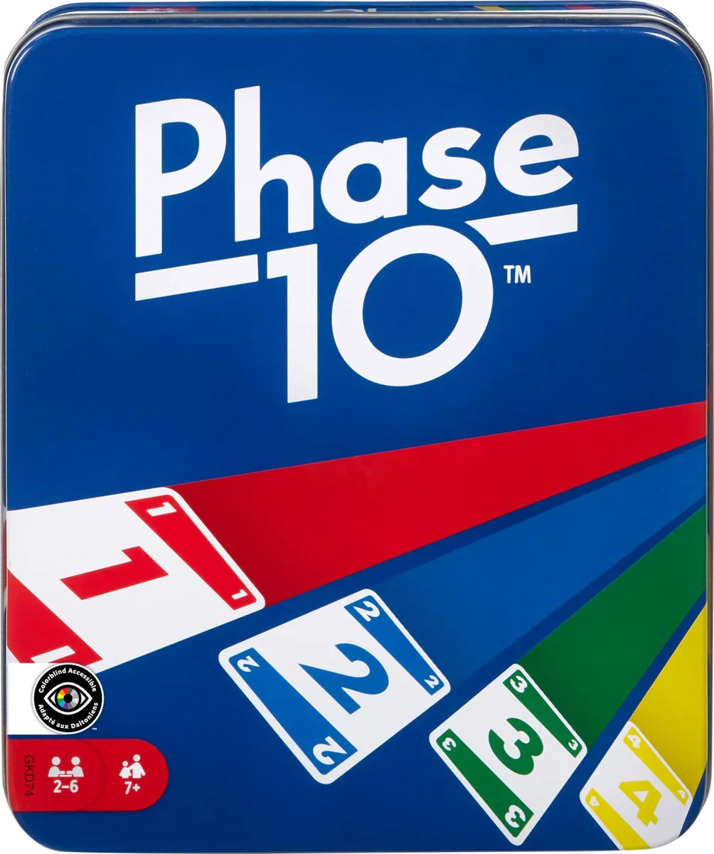Worry Free Gadgets Phase 10 Card Game 108 Cards Black GKD74 — product photo